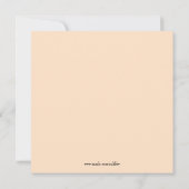 Niedliches Summer Garden Birdcage Brautparty Einladung (Rückseite)