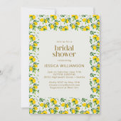 Niedliches Summer Lemon Fruchtmuster Brautparty Einladung (Vorderseite)