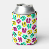 Niedliches Summer Neon Flip Flops Muster