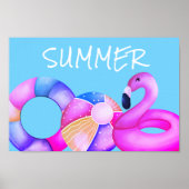 Niedliches Summer Pool-Party Poster (Vorne)