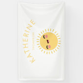 Niedliches Sun Baby's Kinderzimmer Name Kids Room Banner (Vertikal)