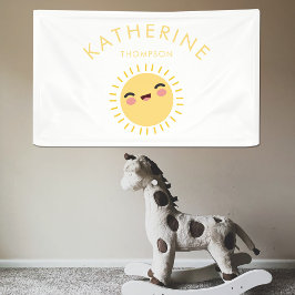Niedliches Sun Baby's Kinderzimmer Name Kids Room  Banner