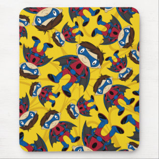 Niedliches Superhero-Jungen-Muster Mousepad