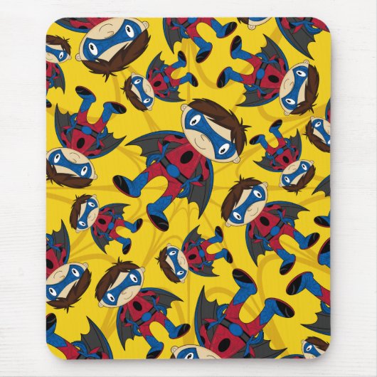 Niedliches Superhero-Jungen-Muster Mousepad (Vorne)