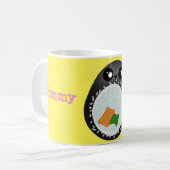 Niedliches Sushi-Cartoon-Design Kaffeetasse (Vorderseite Links)
