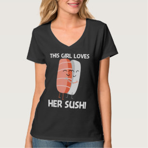 Niedliches Sushi für Mädchen Mama Japanische Küche T-Shirt