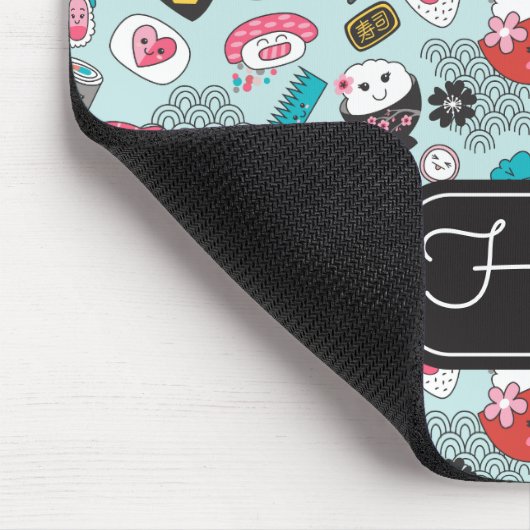 Niedliches Sushi-Muster Mousepad (Ecke)