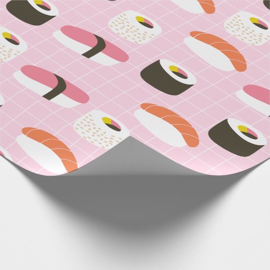 Niedliches Sushi-Wrapping-Papier Geschenkpapier (Ecke)