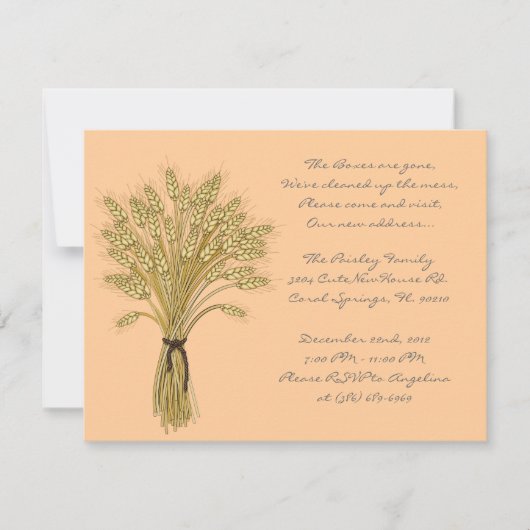 NIEDLICHES süßes Haus-Erwärmungs-Party laden ein Einladung (Vorderseite)