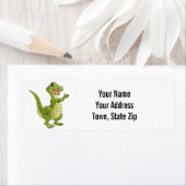 Niedliches T-Rex Dinosaur Rücksendeadresse-Etikett (Insitu)