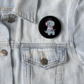 Niedliches T. Rex-Dinosaurier Videospiel Gaming Ga Button (Beispiel)