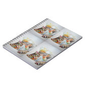 Niedliches Tabby Cat Aquarell Katzen Tabbies Noteb Notizblock (Linke Seite)