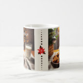 Niedliches Tabby Cat Erlernen von Cookies Weihnach Kaffeetasse (Mittel)