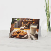 Niedliches Tabby Cat Erlernen von Cookies Weihnach