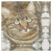 Niedliches Tabby mit Blick auf die Stift Stoff (Nahaufnahme)