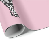 Niedliches Tabby Tee Queen Pink Frische Kunst Geschenkpapier (Rolleneckpunkt)