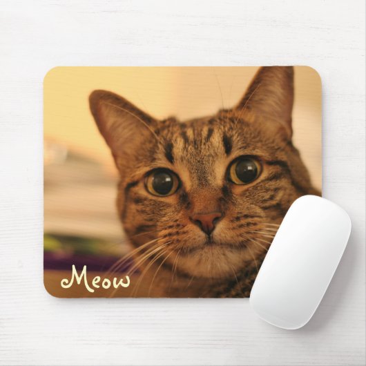 Niedliches Tabbykatzen-Gesicht mousepad (Mit Mouse)