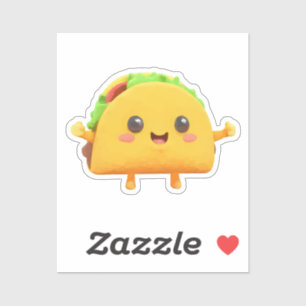 Niedliches Taco Aufkleber