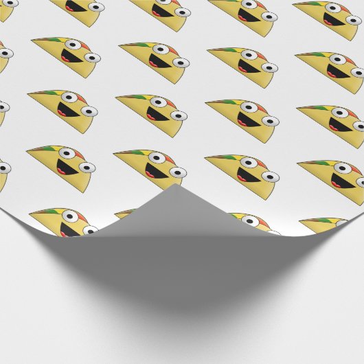 Niedliches Taco Geschenkpapier (Ecke)