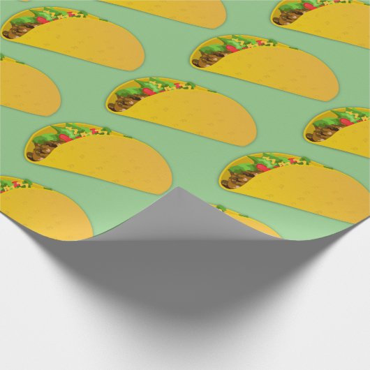 Niedliches Taco Geschenkpapier (Ecke)
