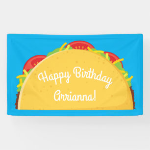 Niedliches Taco Kids 1. Geburtstag Party Mexiko K Banner