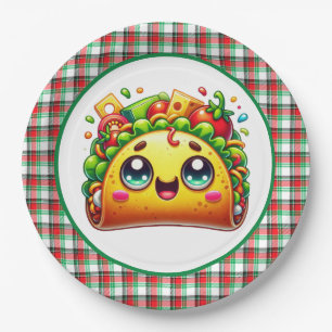 Niedliches Taco-Liebhaber Party Pappteller
