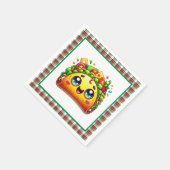 Niedliches Taco-Liebhaber Party Serviette (Ecke)