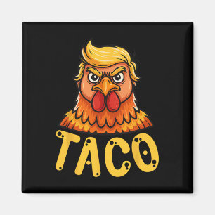 Niedliches Taco Trump hält immer die Finger aus de Magnet
