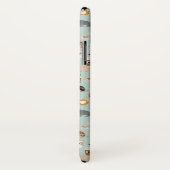 Niedliches tadelloses Dackel- und Kaffeemuster Case-Mate iPhone Hülle (Hinten/Rechts)