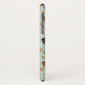 Niedliches tadelloses Dackel- und Kaffeemuster Case-Mate iPhone Hülle (Hinten/Links)