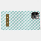 Niedliches tadelloses Gingham-Pastellmuster Case-Mate iPhone Hülle (Rückseite (Horizontal))