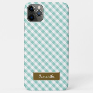 Niedliches tadelloses Gingham-Pastellmuster Case-Mate iPhone Hülle