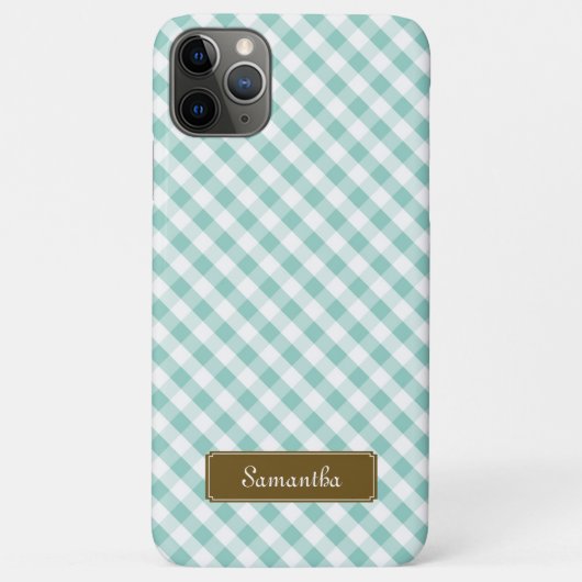 Niedliches tadelloses Gingham-Pastellmuster Case-Mate iPhone Hülle (Rückseite)