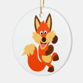 Niedliches Tanzen Cartoon Fox Ornament (Links)