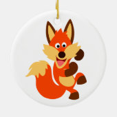 Niedliches Tanzen Cartoon Fox Ornament (Hinten)