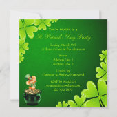 Niedliches Tanzen-Mäusest patrick TagesParty Einladung (Rückseite)