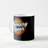Niedliches Tanzen Queen Roller Disco Outfit 70er K Kaffeetasse (Vorderseite Links)