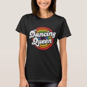 Niedliches Tanzen Queen Roller Disco Outfit 70er K T-Shirt