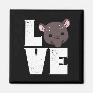 Niedliches Tapir-Geschenk ​ Damen Tapir-Geschenk Magnet