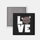 Niedliches Tapir-Geschenk Damen Tapir-Geschenke Magnet (Vorderseite/Rückseite)