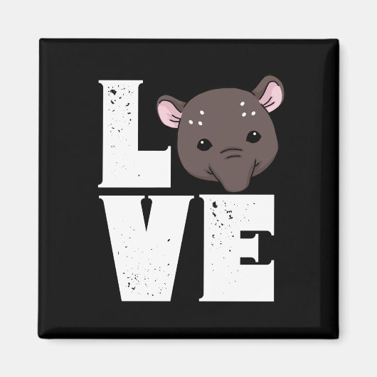 Niedliches Tapir-Geschenk Damen Tapir-Geschenke Magnet (Vorne)