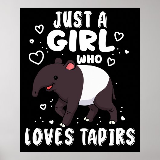 Niedliches Tapir-Geschenk für Frauen Tapir Poster (Vorne)
