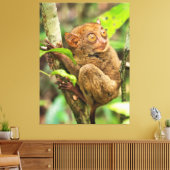 Niedliches Tarsier-Affenwild Leinwanddruck (Insitu (Wohnzimmer))