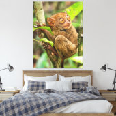 Niedliches Tarsier-Affenwild Leinwanddruck (Insitu (Schlafzimmer))
