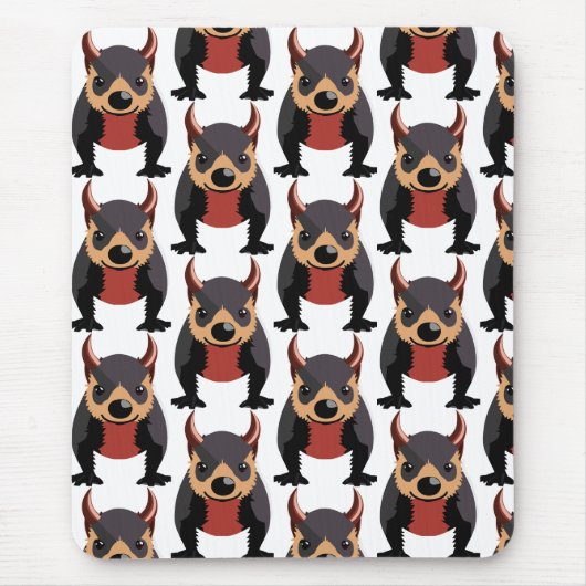 Niedliches Tasmanisches Teufelsdesign Mousepad (Vorne)