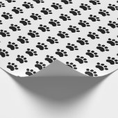 Niedliches Tatzen-Druck-Muster-Verpackungs-Papier Geschenkpapier (Ecke)