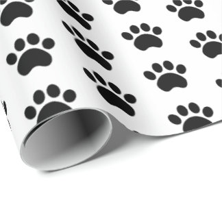 Niedliches Tatzen-Druck-Muster-Verpackungs-Papier Geschenkpapier