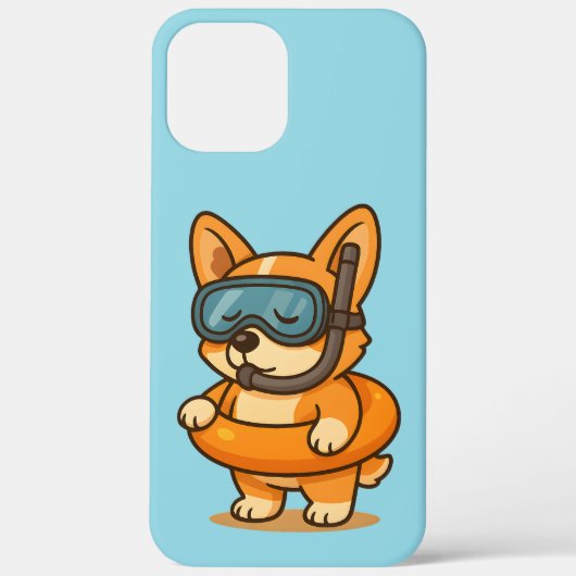 Niedliches Tauchen Corgi - Funny Dog Telefonfälle Case-Mate iPhone Hülle (Rückseite)