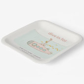 Niedliches Tauchen in Unterwasser-U-Boot-Kinderdus Pappteller (Gewinkelt)