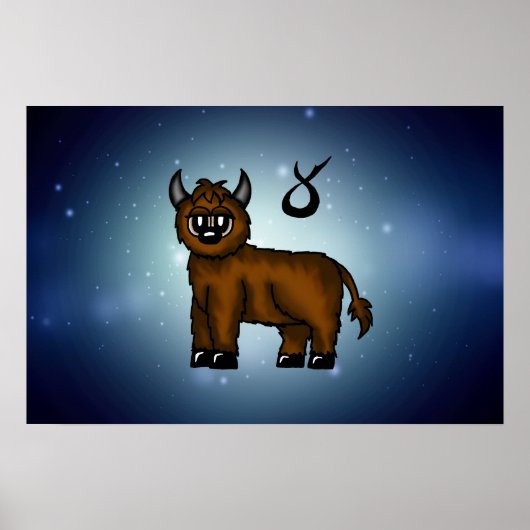 niedliches Taurus-Poster Poster (Vorne)